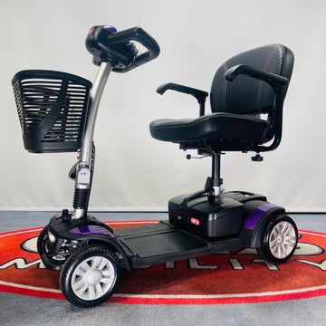 2024 Ex-Demo Li-Tech Spectrum Lightweight Portable Mobility Scooter (Purple)