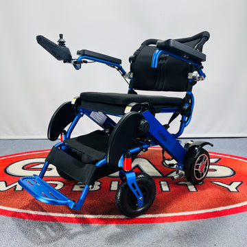 Ex-Demo Motion Healthcare Foldalite Folding Powerchair (Blue)