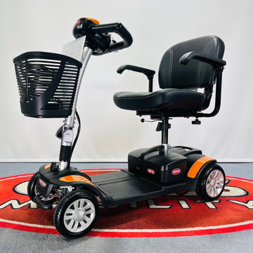 2024 Ex-Demo Li-Tech Spectrum Lightweight Portable Mobility Scooter (Orange)